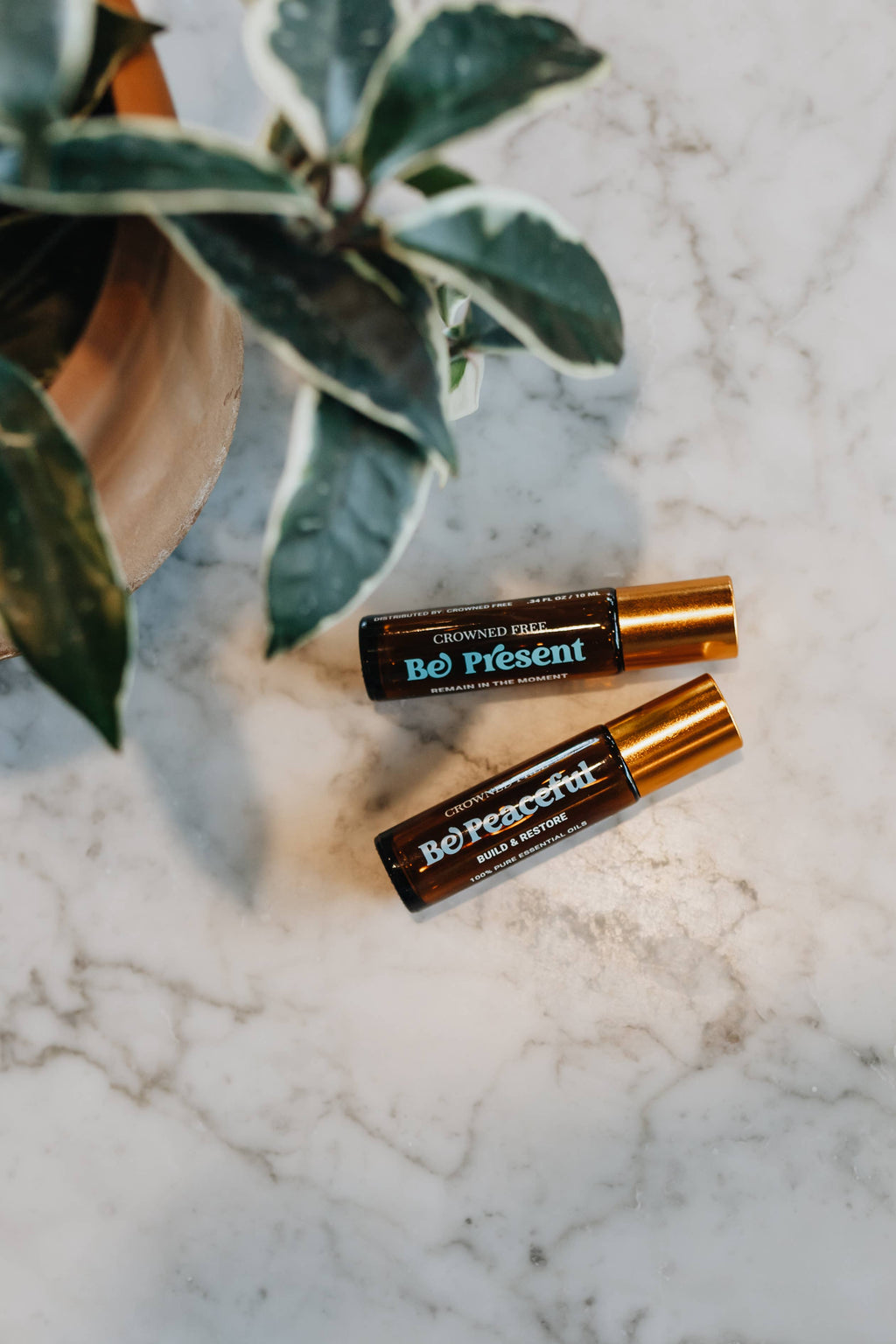 Be Peaceful Essential Oil Rollerball, assembled by survivors