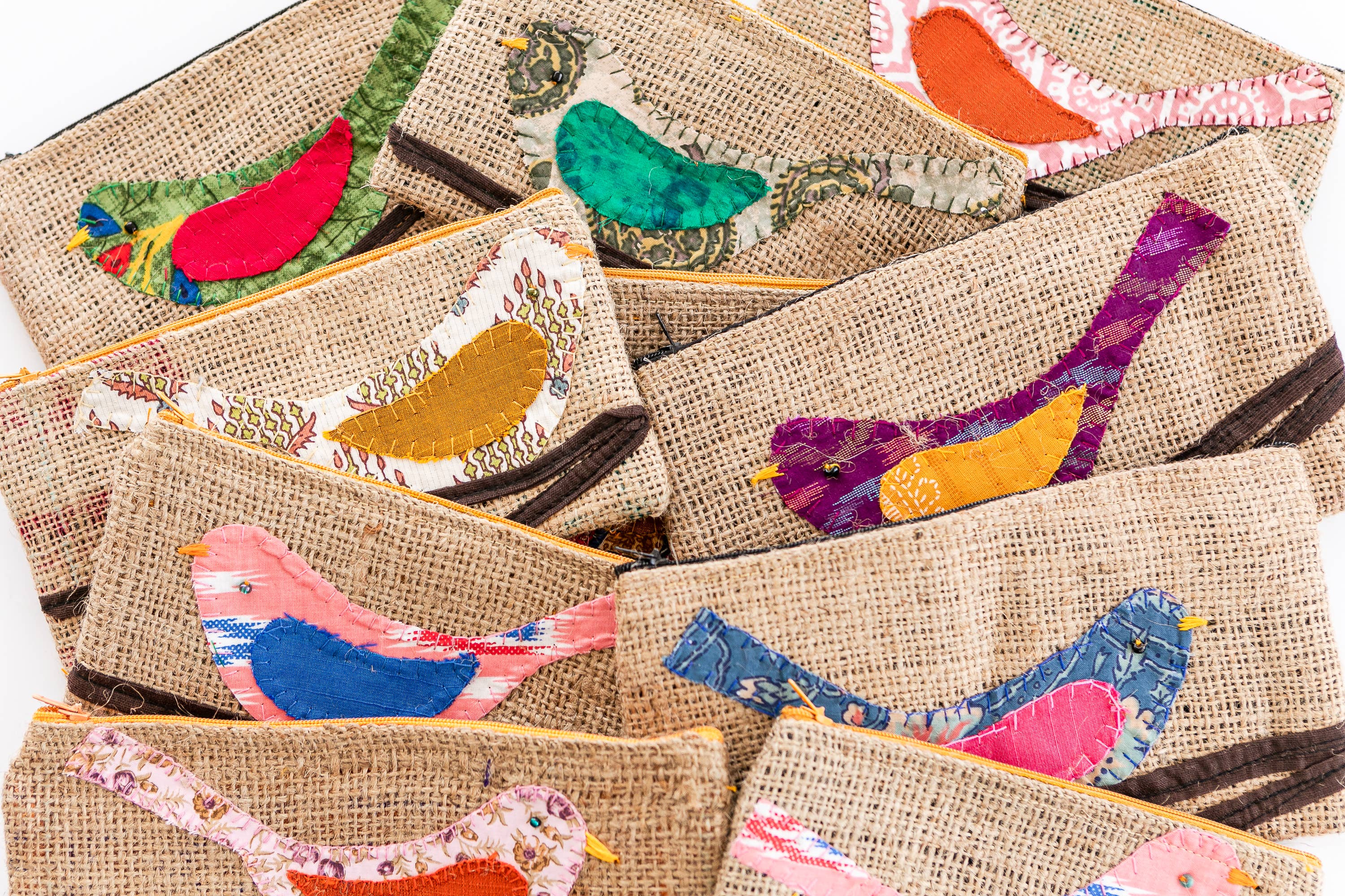 Bella Bird Pouch Silk Lined