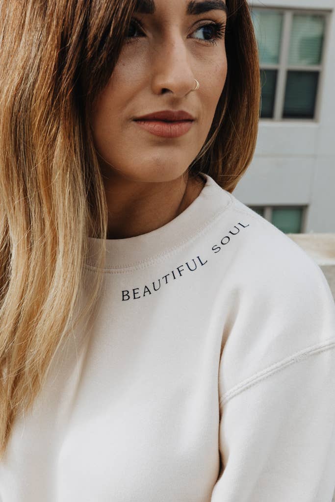 CREAM COLORED Beautiful Soul Sweatshirt