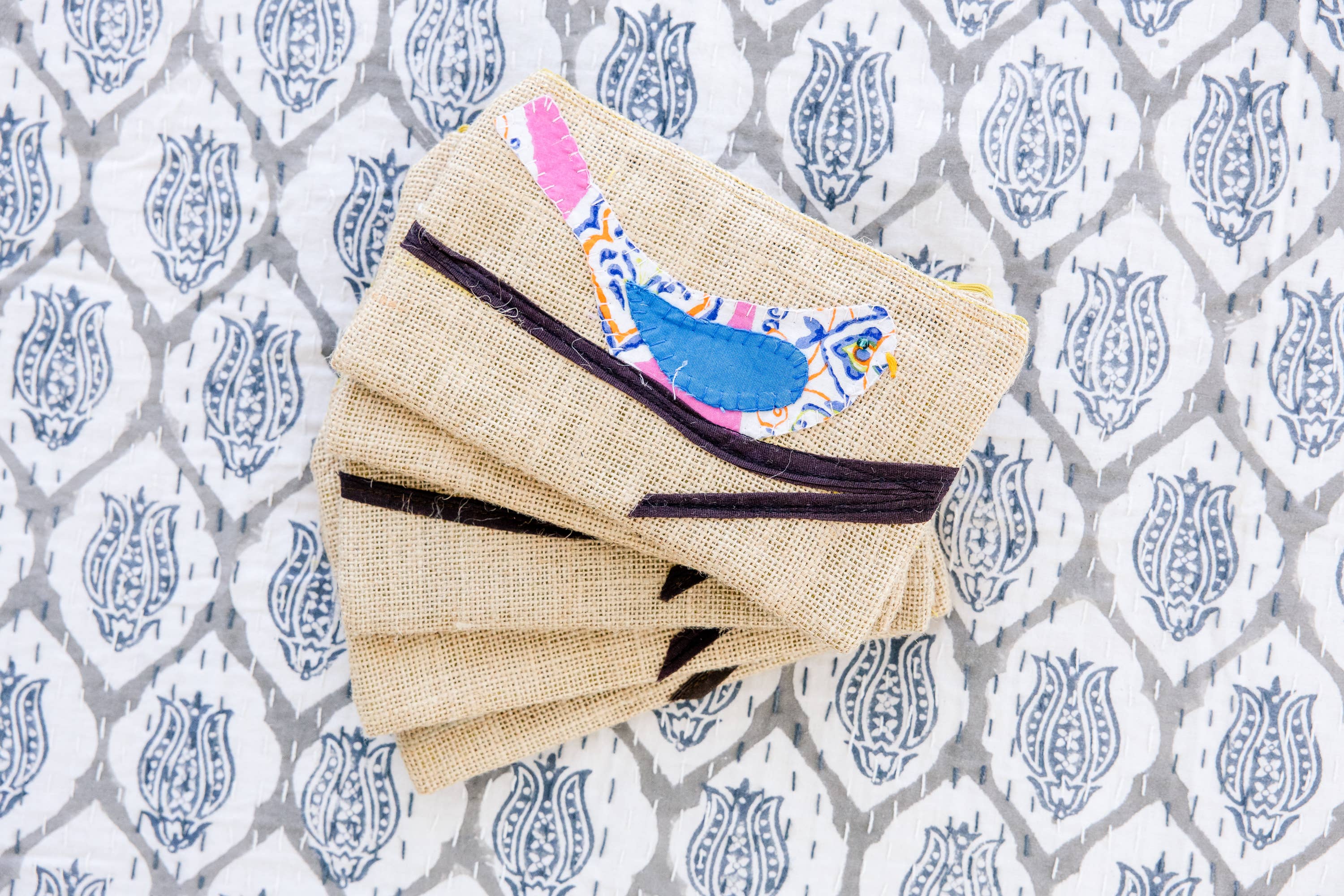 Bella Bird Pouch Silk Lined