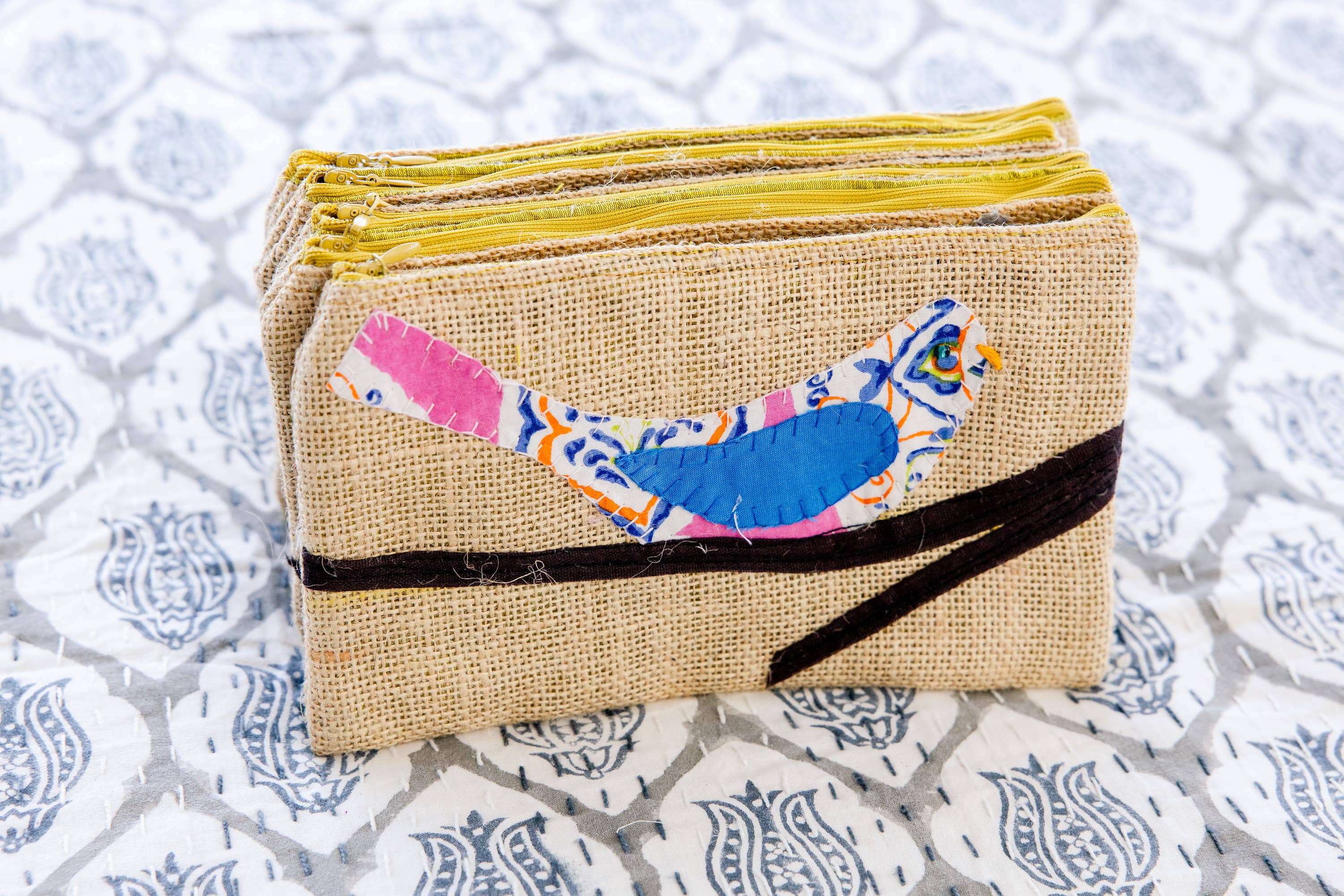 Bella Bird Pouch Silk Lined