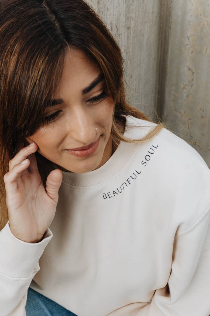 CREAM COLORED Beautiful Soul Sweatshirt